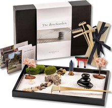 Island Falls Home Zen Garden Kit 11X8In Beautiful Premium Japanese Mini Rock - £45.33 GBP