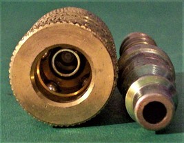 BRASS Automotive Quick Coupler Air Connector Fittings 3/8 Hose Barb T St... - $14.50