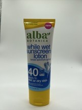 Alba Botanica Sunscreen While Wet Sunscreen Lotion Broad SPF 40 Combine Ship! - £5.49 GBP