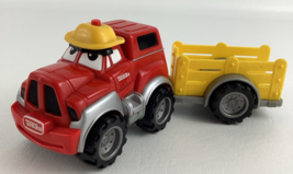 Tonka Lil Chuck &amp; Friends Talking Haulers Truck Yellow Trailer Vintage H... - $34.60