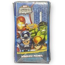 Marvel Super Hero Squad Window Curtain Panels Pair 42”x63” Factory Seale... - $361.76 MXN