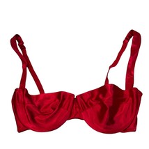 Victoria&#39;s Secret Sexy Shiny Red Second Skin Satin Balconette Bra NWT 36C - £57.55 GBP