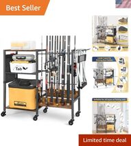 Fishing Rod Holders Pole Holder Gear Equipment Organizers Tackle Cart fo... - $90.50