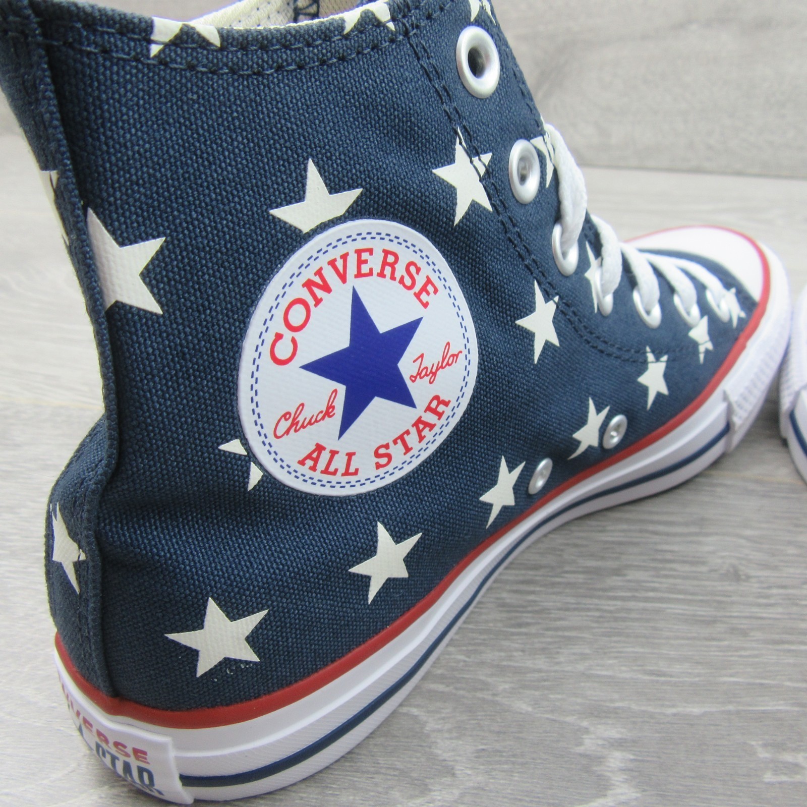 Converse Chuck Taylor All Star HI Archive Stars Womens Size 7.5 Navy NEW A15503F Item image 9