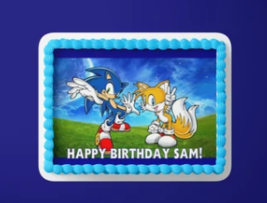 Sonic Cake Topper Sonic Topper Sonic Party Decor Gamer Birthday 