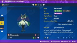 Shiny 6IV XXL EV Trained Jolly Protean Female Meowscarada Pokémon Scarlet/Violet - £2.68 GBP