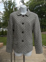 NWOT TALBOTS GRAY&amp;WHITE BLAZER 10 - $34.99