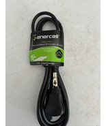 ENERCELL  61-208   6-FOOT GROUNDED POWER CORD &quot;BLACK&quot;  6100208 - £3.81 GBP