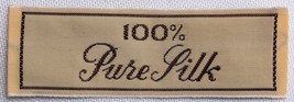 5 Count Garment Labels - "100% Pure Silk" Cloth Sew-in Labels U001.36-5labels - $2.97