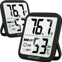 Room Thermometer for Home 2 Pack Digital Temperature and Humidity Monito... - $24.80