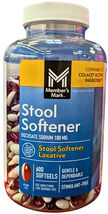 Members Mark Stool Softener Softgels 100 mg Docusate Sodium 600 Ct EXP 0... - $16.83
