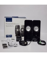 Insignia Powered Stereo Speakers NS-PCS219 Black Complete in Box - £7.76 GBP