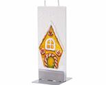 Flatyz Red House Christmas Candle - Flat, Decorative, Hand Painted Chris... - £12.22 GBP