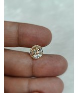 3.25Ct Champagne Light Yellow Colour Real Moissanite 9.70 mm Certified - $699.75 MXN