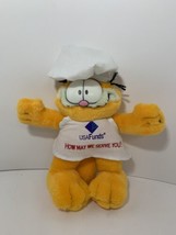 Fine Toy Co USAFunds Garfield vintage plush cat stuffed animal chef hat ... - £10.09 GBP