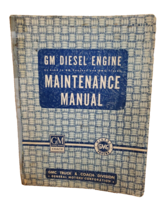 GM Diesel Engine Maintenance Manual Series  X-4719 - £39.68 GBP