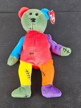TY Beanie Baby - Frankenteddy- Red &amp; Purple Feet NEW with Tags - £3.83 GBP
