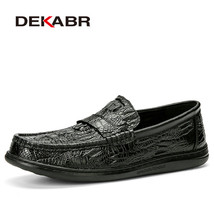 Brand Fashion Grain Style Soft Moccasins Men Loafers High Quality Leather Shoes  - £45.67 GBP