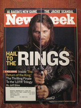 NEWSWEEK December 1 2003 Lord of the Rings Return of the King - £6.48 GBP