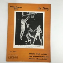 February 2 1957 NCAA Basketball Oregon State vs UCLA The Hoop Official Program - £37.09 GBP