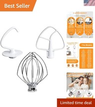 Essential Tilt-Head Stand Mixer Attachments: K45WW Whip, K45DH Hook, K45... - $36.00