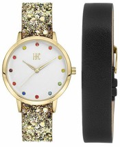 I. N.c. Donna Glitter Cinturino Finta Pelle Orologio 36mm Con Intercambiabile - £18.83 GBP