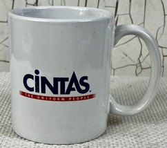 Vintage CINTAS Individual Ceramic Coffee Mug  White Logo Coffee Cup - £11.00 GBP