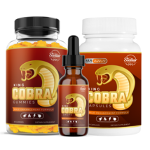 3 Pack King Cobra Capsules, Drops &amp; Gummies-Triple Strength - $74.24