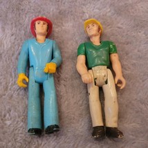 Vintage 1970s Fisher Price Adventure People Fireman & Construction Worker Figure - $14.95