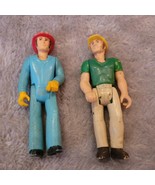 Vintage 1970s Fisher Price Adventure People Fireman &amp; Construction Worke... - £11.68 GBP