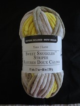 7 Oz. Loops &amp; Threads Sweet Snuggles Stripes Polyester SM-13 Duckling Jumbo Yarn - £7.11 GBP