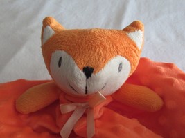 BEILIMU Orange Plush Fox Baby Blanket Soft Minky Dot Satin Security Love... - £9.44 GBP