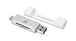 Iogear USB-C 2-in-1 Sd Card Reader - w/USB Type A - Sdxc - Sdhc - Sd - Mmc - RS- - £24.78 GBP