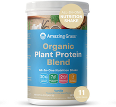 Organic Plant Protein Blend: Vegan Protein Powder, New Protein Superfood... - £27.09 GBP