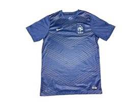 Nike FFF French Football Federal France Squad Pre-Match Jersey - Navy/White Sz L - £28.40 GBP