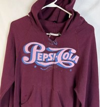 Vintage Pepsi Cola Sweatshirt Hoodie Soda Pop Promo Medium USA 80s 90s - $49.99