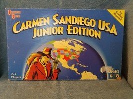 Carmen Sandiego USA Junior Edition 1998 University Games Board Game - £11.44 GBP