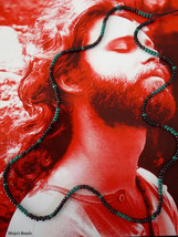 Jim Morrison Doors Love Bead Necklace Cobra Young Lion Photo Shoot Black/Green - £19.95 GBP