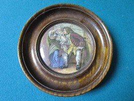 Generic Compatible with Antique Transfer Wall Plaque Courting Couple, 6&quot;... - £49.34 GBP