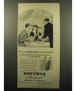 1950 Hoffman Club Soda and Ginger Ale Ad - H is for Hampshire House and ... - $18.49