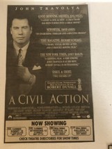 A Civil Action Movie Vintage Print Ad John Travolta Robert Duvall Tpa4 - £4.86 GBP