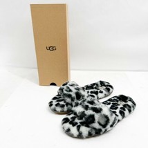 Ugg Fluff Slide Ii Leopard White Sz 8US/6UK/39EU New In Box - £77.32 GBP