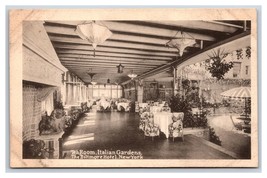 Italian Gardens Tea Room Biltmore Hotel New York City NY NYC UNP WB Postcard W15 - £3.07 GBP