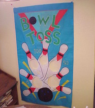 Bowling Bean Bag Toss Game made of Nylon Cloth  - £3.95 GBP