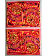 Painting Red Roses Road Path Original Signed Art Abstract Expressionism ... - $970.58 MXN