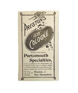 Preston 1838 Cologne 1894 Advertisement Victorian Beauty Portsmouth ADBN1zz - $366.69 MXN