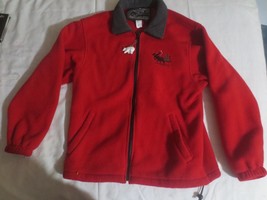 Northern Sun Red Moose Polyester Jacket  Zip with Bear Size Small Used - £7.37 GBP