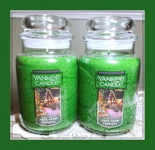 Yankee Candle Tree Farm Festival 22oz Original Large Jar Scented Candle x2 - £43.34 GBP