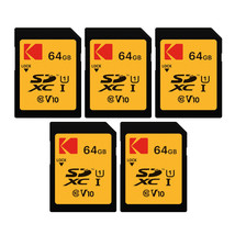 Kodak 64GB Class 10 UHS-I U1 SDXC Memory Card (5 Pack) - £69.69 GBP
