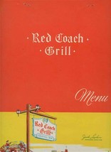 Red Coach Grill Menus New York Massachusetts Florida Connecticut 1952 - £107.46 GBP